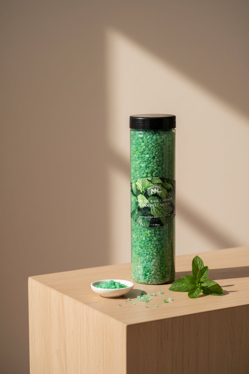 Mint Bath Salt Tube 850g – Saltora natural mineral wellness product