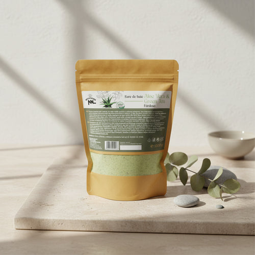 Aloe Vera Bath Salt Doypack 500g – Saltora natural mineral wellness product