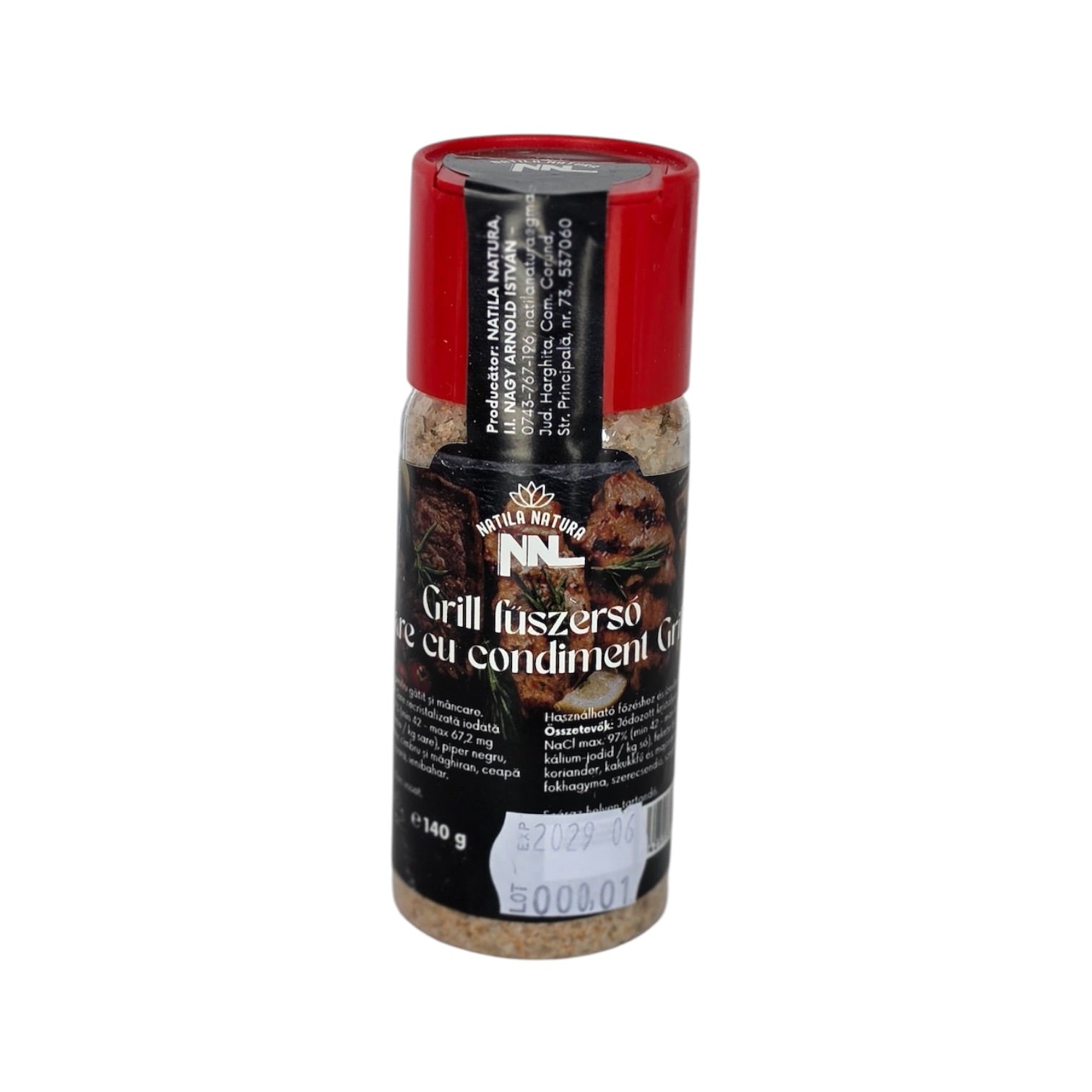 Black Gourmet Salt Grinder 140 g - Saltora