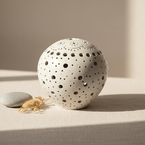 Ceramic Salt Aroma Lamp – Ball – Saltora natural mineral wellness product