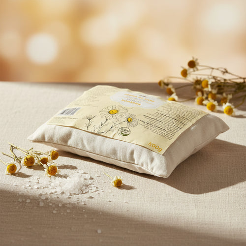 Chamomile G Bath Salt Pillow Pack 500g – Saltora natural mineral wellness product