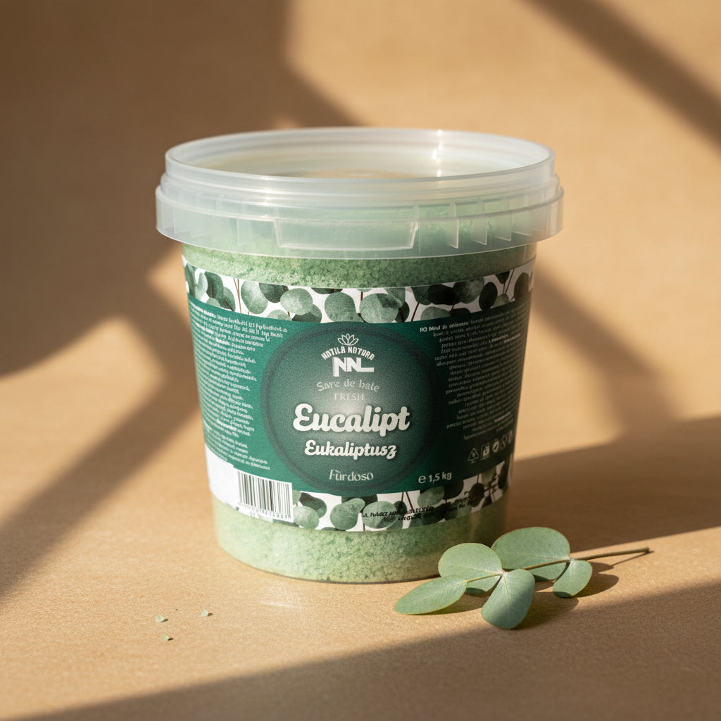 Eucalyptus Bath Salt Bucket 1500g – Saltora natural mineral wellness product