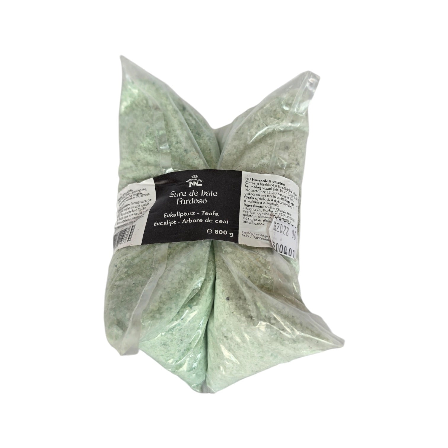 Herbal Green Bath Salt Sachet 800g – Saltora natural mineral wellness product