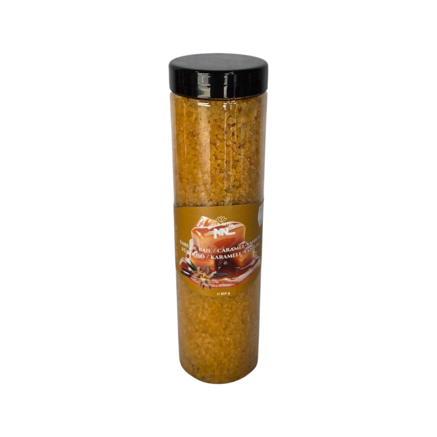 Caramel Vanilla Bath Salt Tube – 850 g