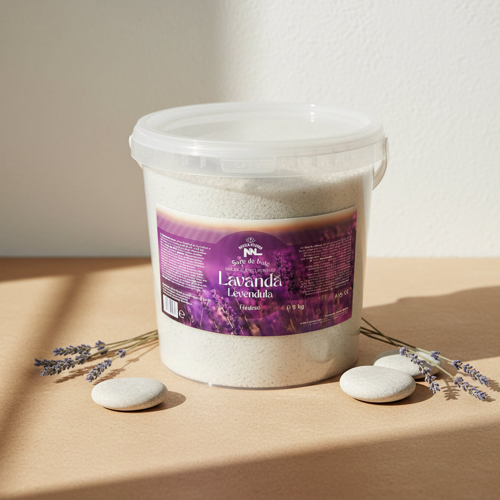 Lavender Bath Salt Bucket 5 kg - Saltora natural mineral salt product
