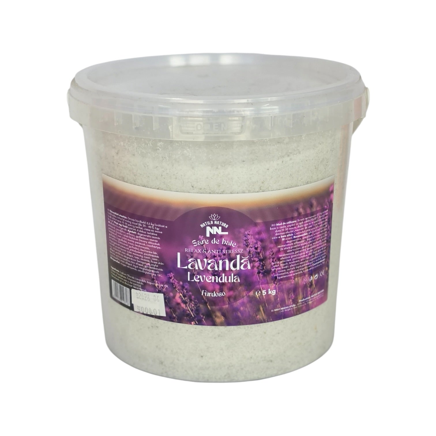 Seau de sels de bain à la lavande 5 kg