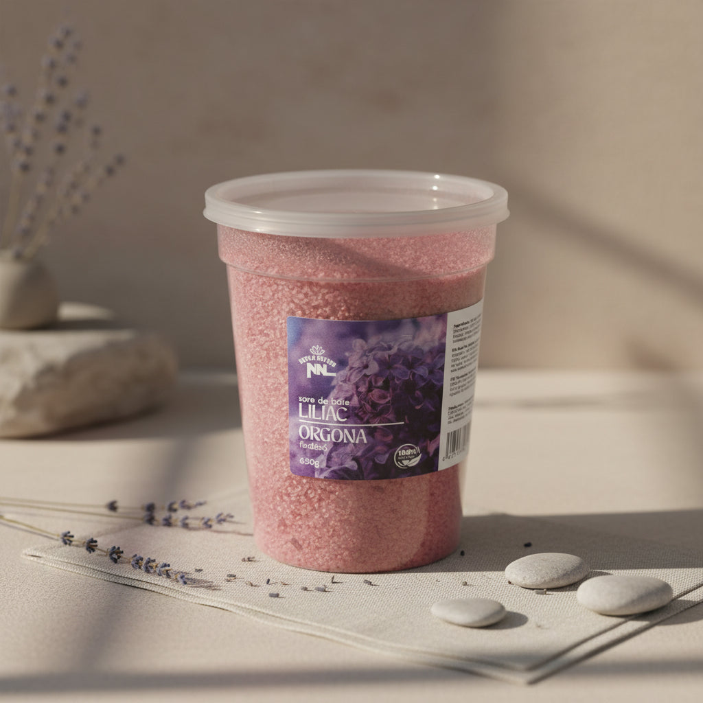 Lavender Bath Salt Cup 500g – Saltora natural mineral wellness product