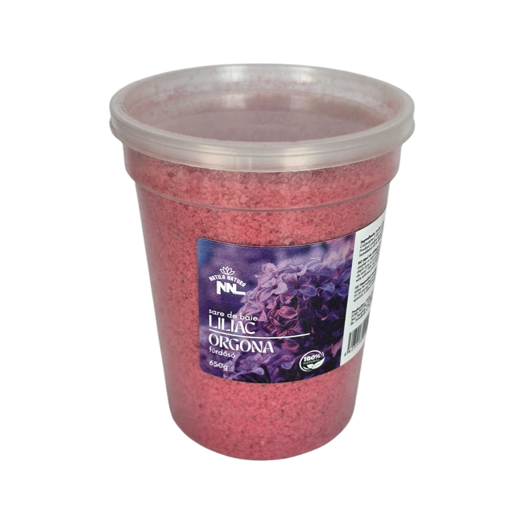 Lilac Bath Salt Cup – 500 g