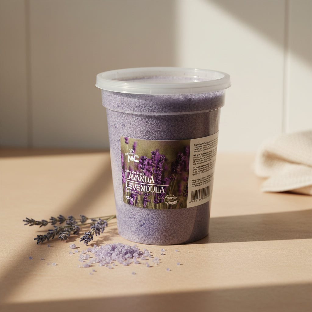 Lavender Bath Salt Cup 500g – Saltora natural mineral wellness product