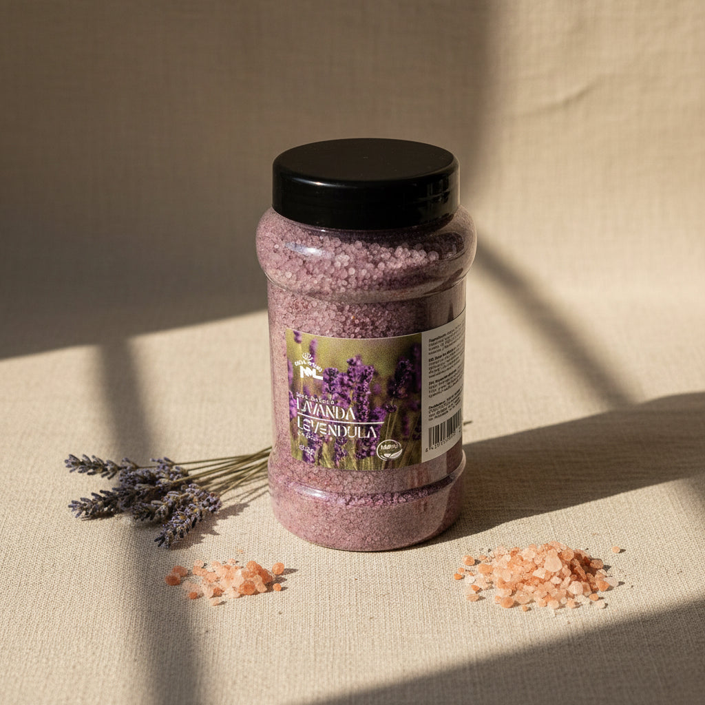 Lavender Bath Salt Jar 1400g – Saltora natural mineral wellness product