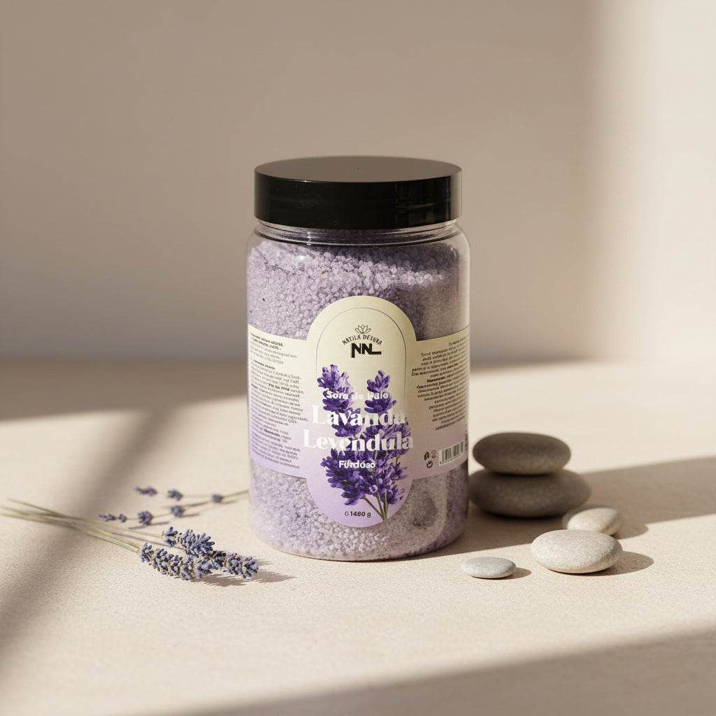Lavender Bath Salt Jar 650g – Saltora natural mineral wellness product