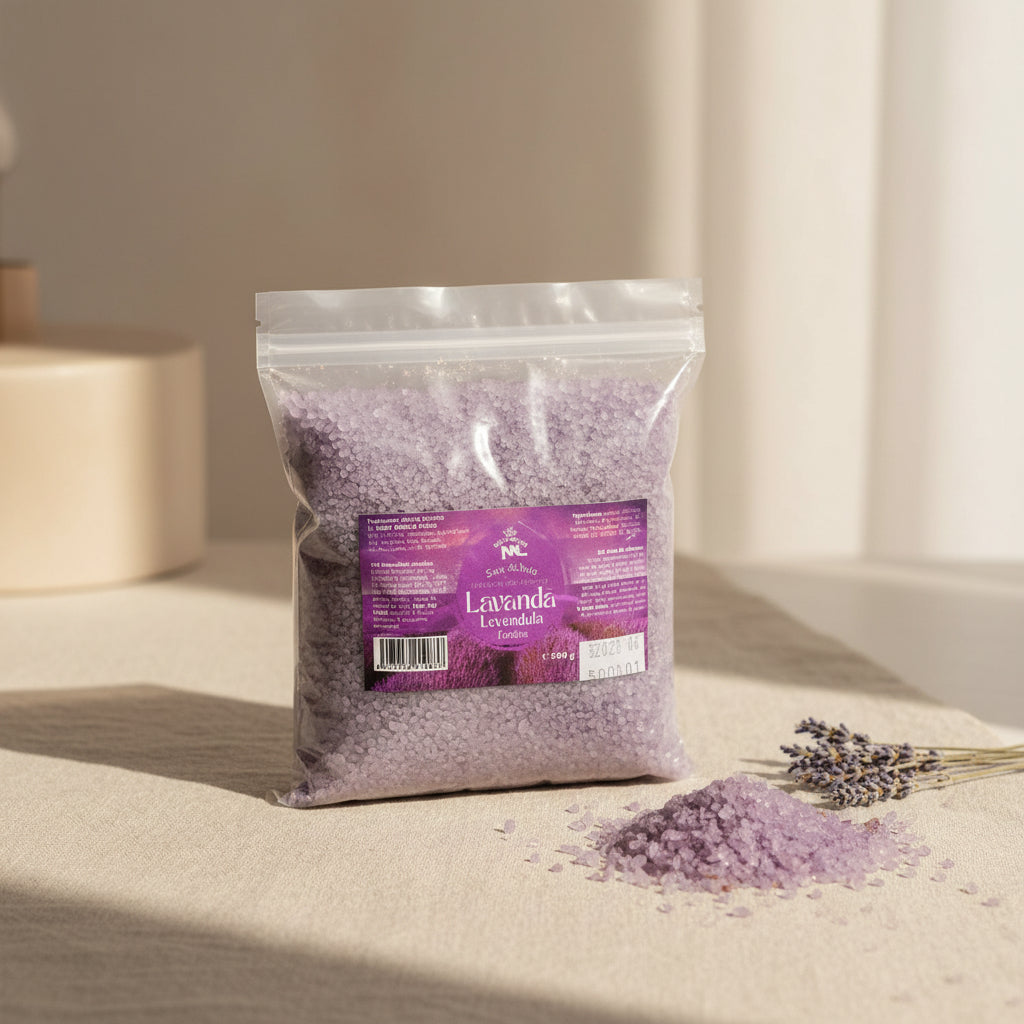 Lavender Bath Salt Refill Pack 500g – Saltora natural mineral wellness product