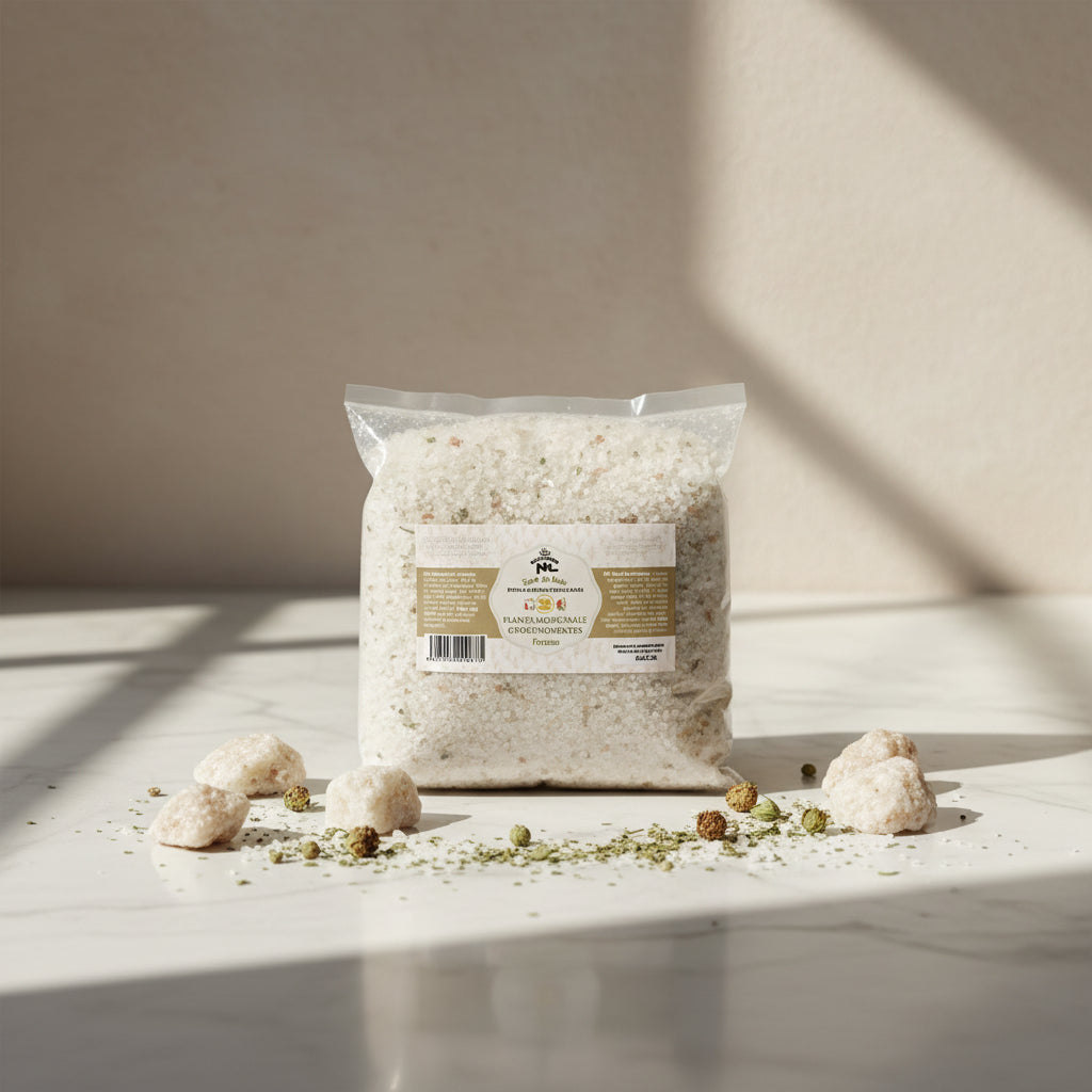 Natural medicinal plants Coarse Bath Salt Bulk Pack 10 kg - Saltora natural bath salt product