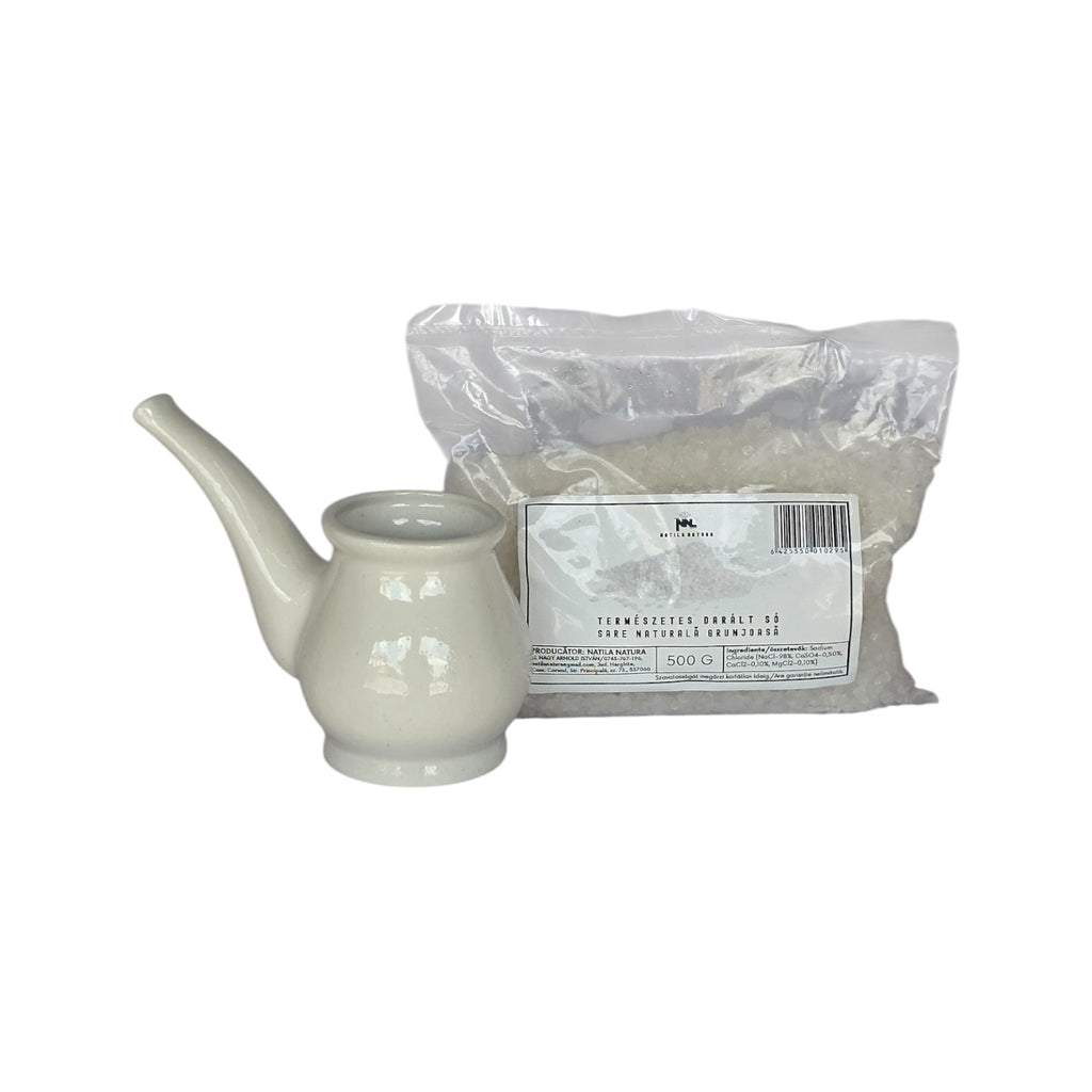 Salt Inhaler Pipe with Natural Praid Salt Refill – 500 g