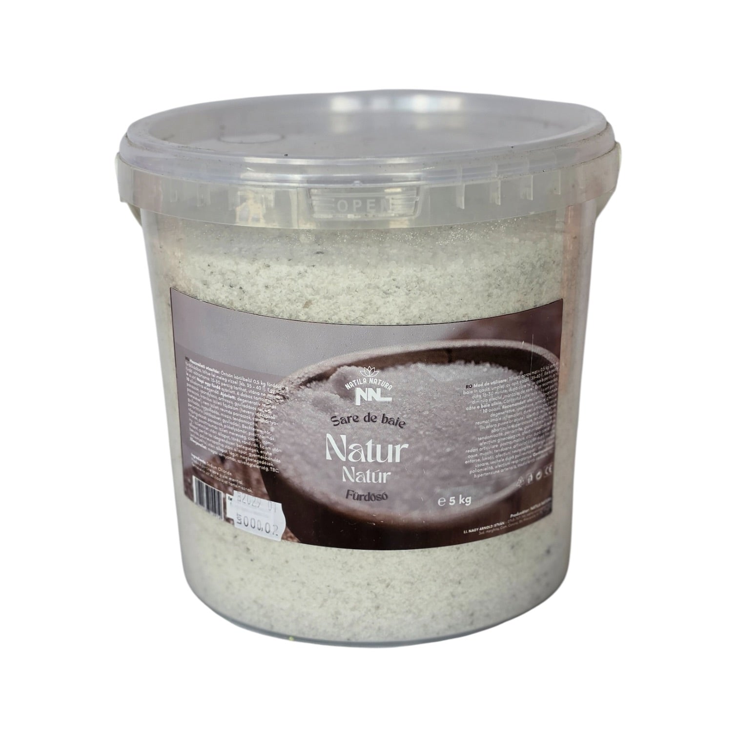Seau de sels de bain naturels 5 kg