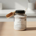 Natural Bath Salt Glass Jar with Wooden Scoop 950 g - Saltora natural bath salt product