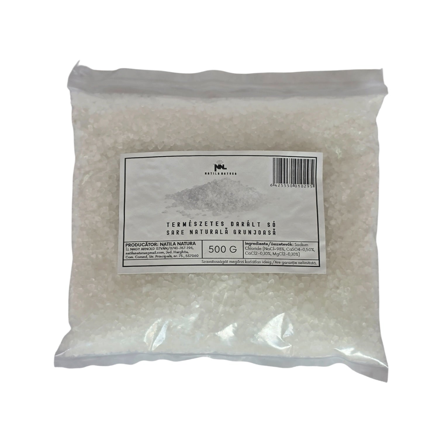 Natural Coarse Bath Salt Refill 500 g - Saltora natural bath salt product