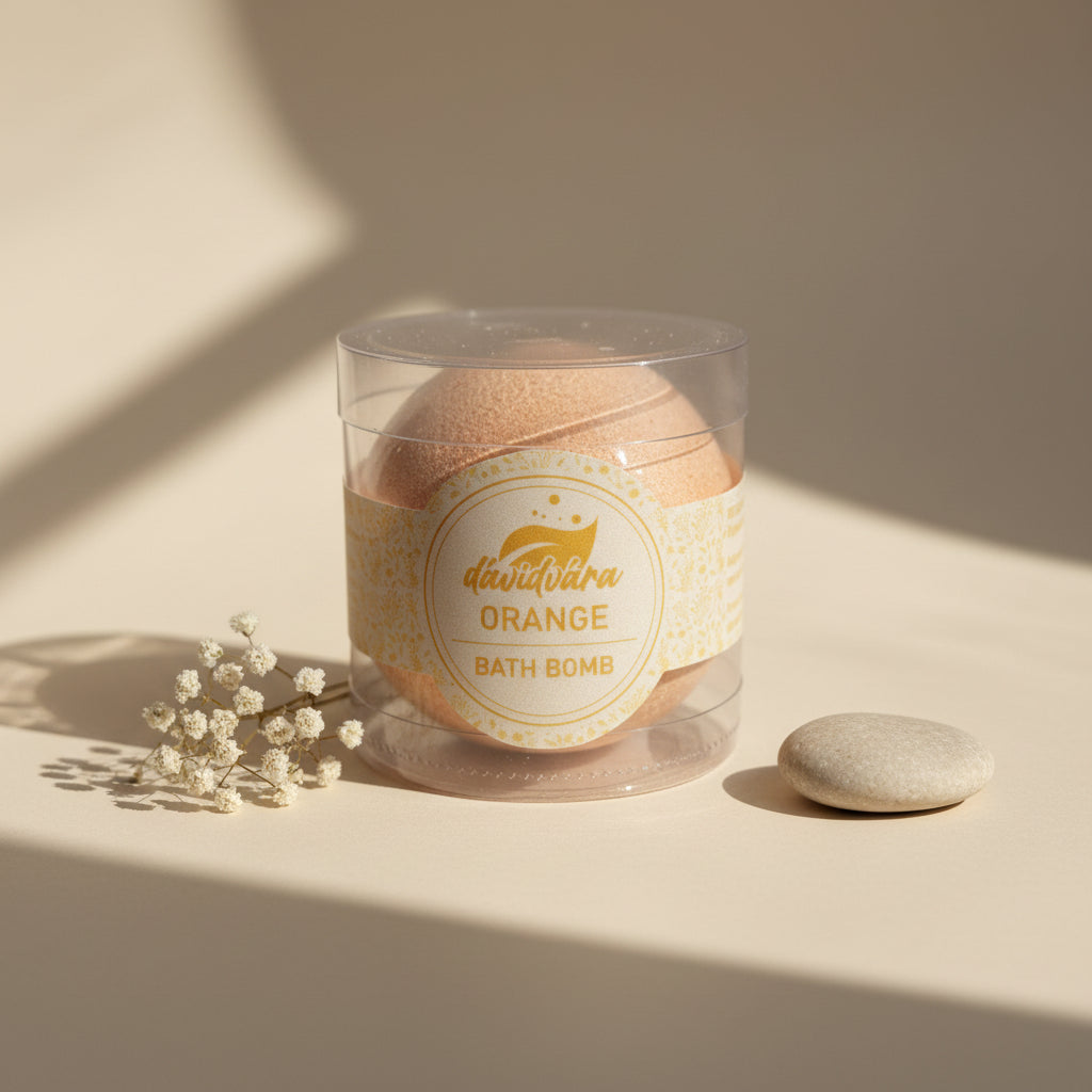 Orange Bomb Bath Bomb Salt Jar – Saltora natural mineral wellness product