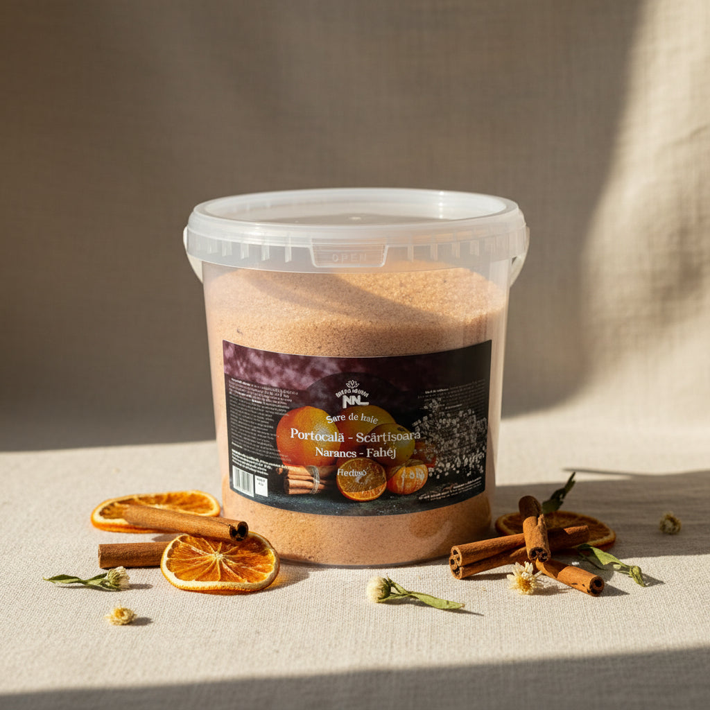 Orange & Cinnamon Bath Salt Bucket 5 kg - Saltora natural mineral salt product