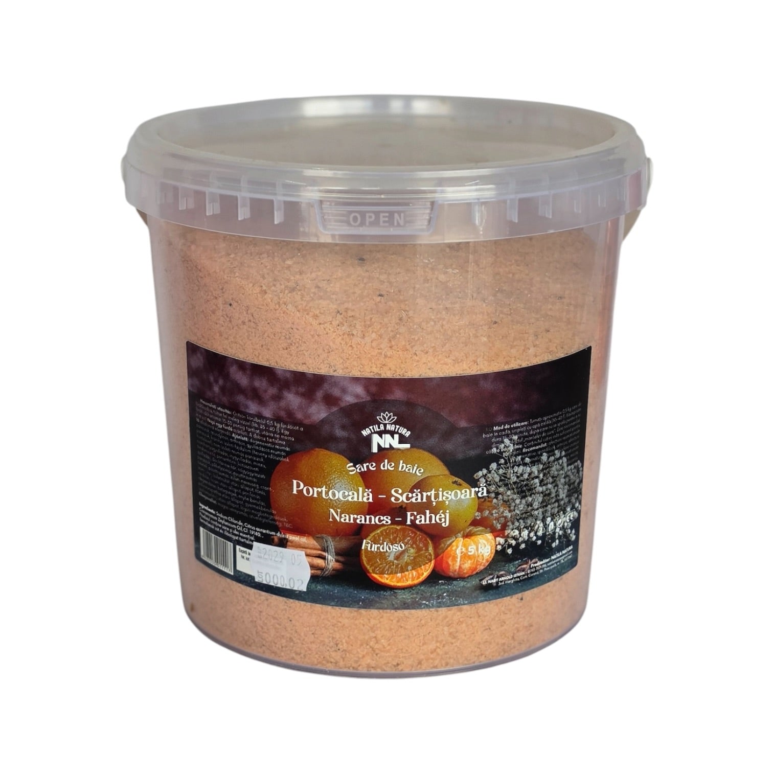 Seau de sels de bain Orange & Cannelle 5 kg