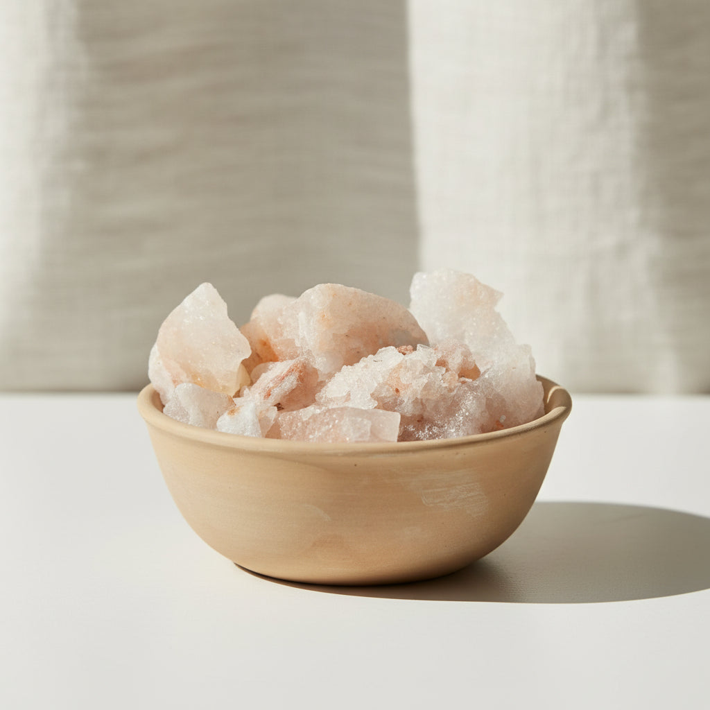 Raw Himalayan Crystals Bowl Bath Salt 500g – Saltora natural mineral wellness product