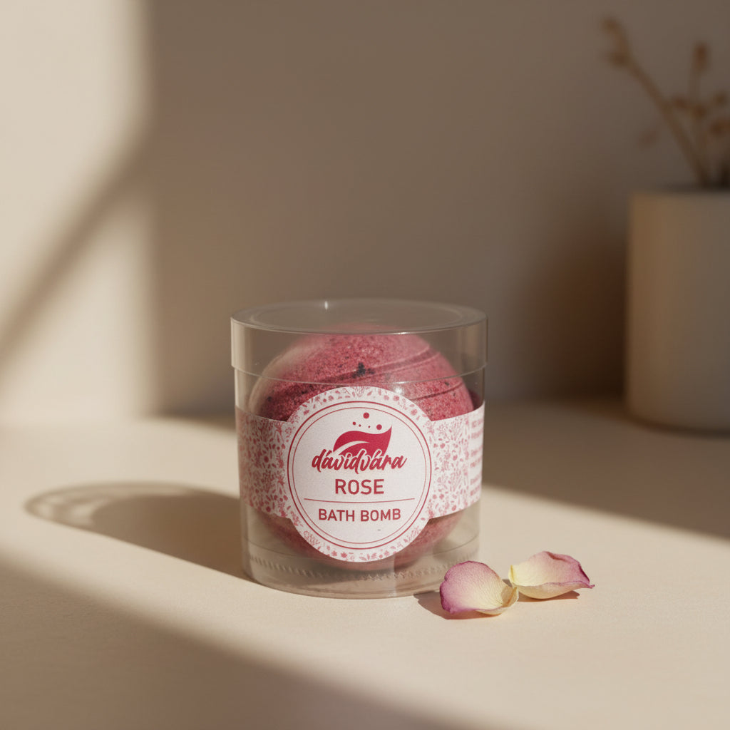 Rose Bomb Bath Bomb Salt Jar – Saltora natural mineral wellness product