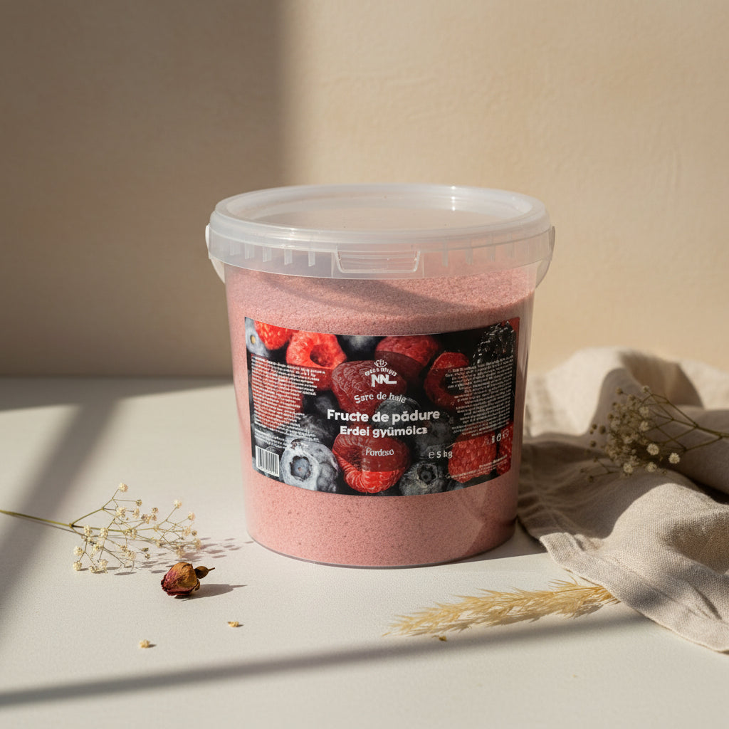 Wild Berries Bath Salt Bucket 5 kg - Saltora natural mineral salt product