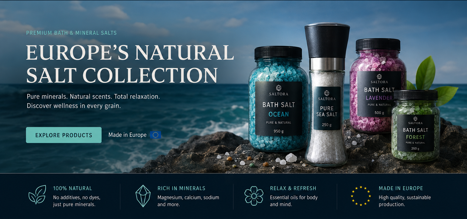Saltora premium natural salt collection